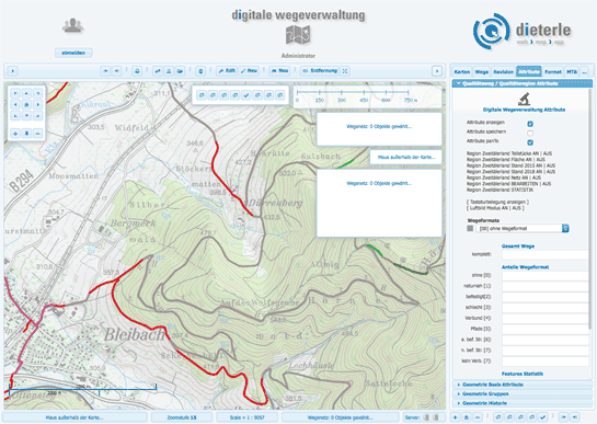 Digitale-Wegeverwaltung, Qualitätsmodul und Wegebeschaffenheit